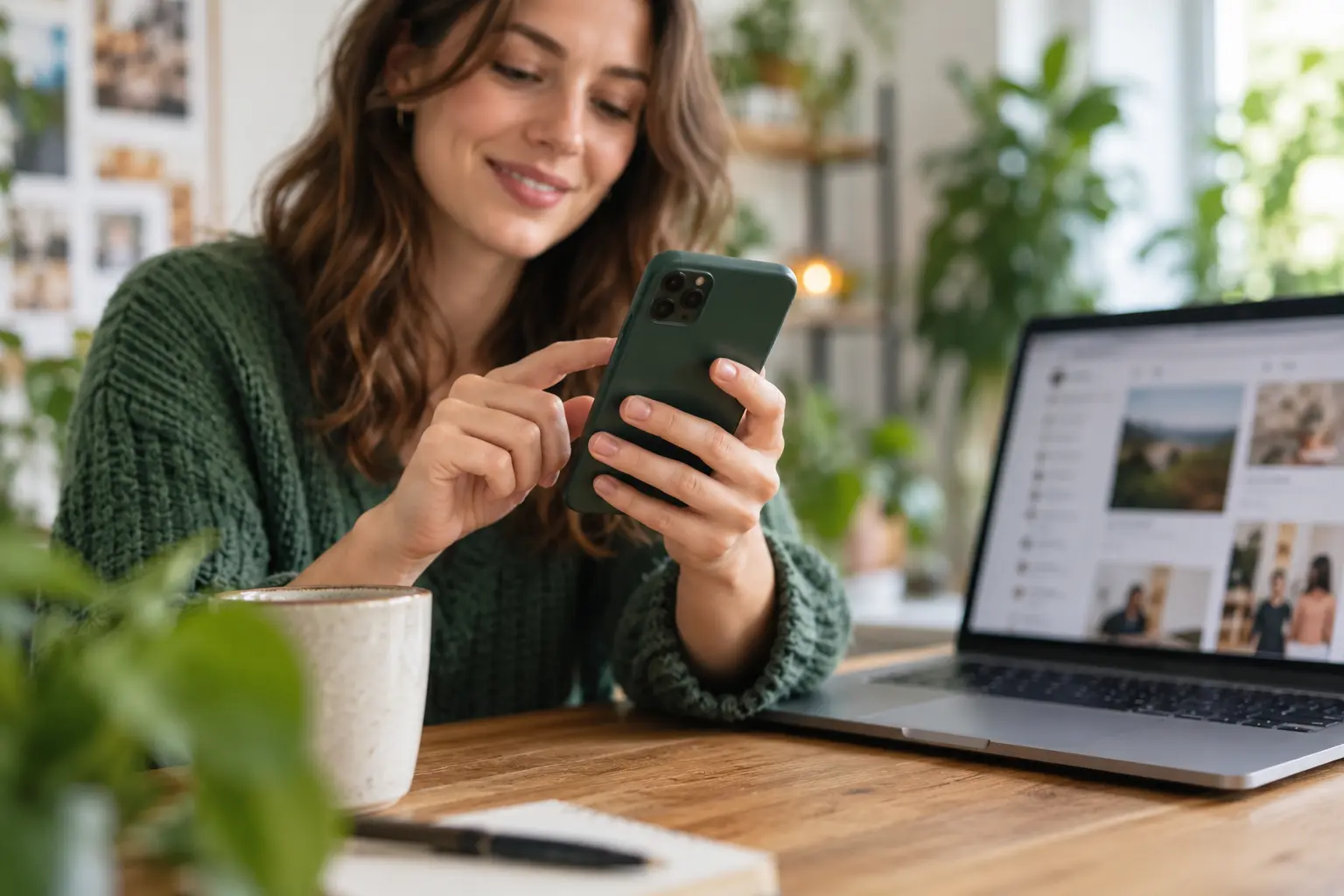 Den eigenen Link in einer natürlichen Onlinekommunikation teilen